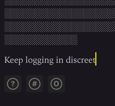 Double tap to hide.